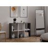 Regál Manja 2x3 antracit/bílá
