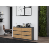 Komoda Malvína M6 140 antracit/dub artisan