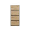 Komoda Almona 4D antracit/dub artisan