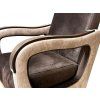 Sedací souprava Vanya 3f+1+1 Vogue 6/3 hnědo béžová se dřevem