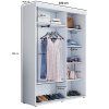 Šatní skříň Slim, šířka 100 cm, hloubka 45,6 cm