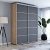 Šatní skříň Baryla  plus - šířka 100 cm, výška 220 cm, hloubka 61 cm