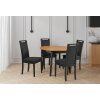 OSLO 4 black y top oak natural