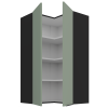 60x60 GN 108 2F (90°) ARIA SA BL