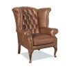 Křeslo Chesterfield Queen kůže koňak
