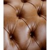Křeslo Chesterfield Queen kůže koňak