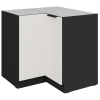 90x90 DN 2F BB ARIA WH BL